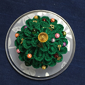 クリスマスツリー（ちりめん） ／ 2015.12