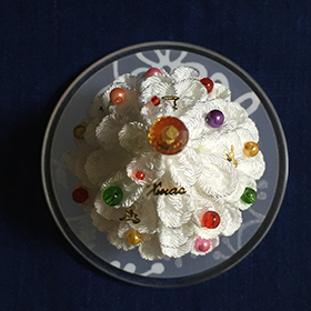 ホワイトツリー（ちりめん） ／ 2015.12